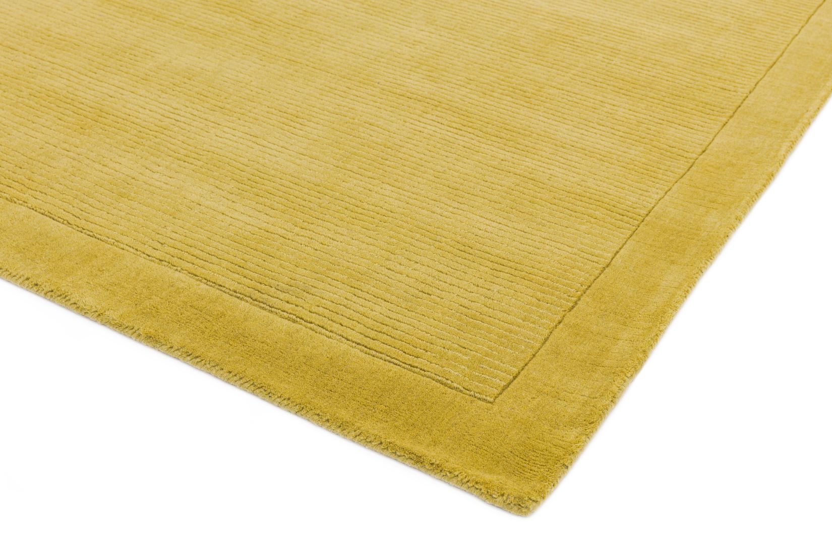 York Luxurious Plain Wool Runner - Yellow
