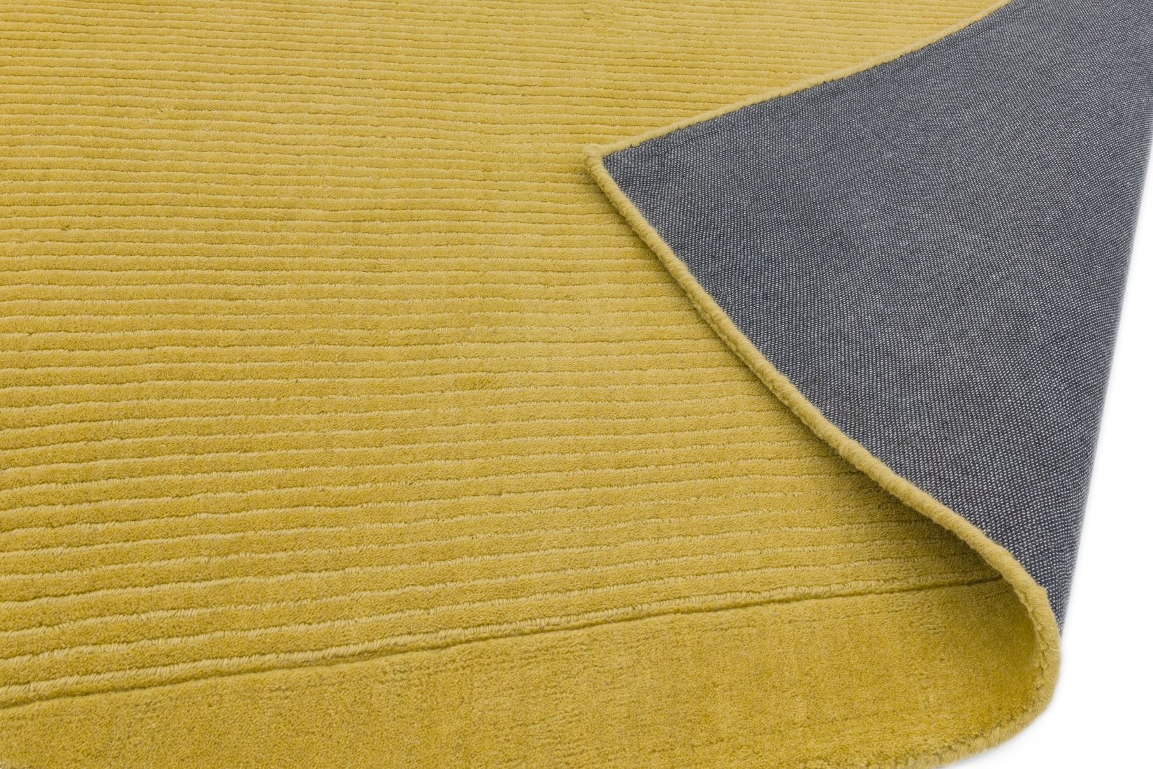 York Luxurious Plain Wool Runner - Yellow