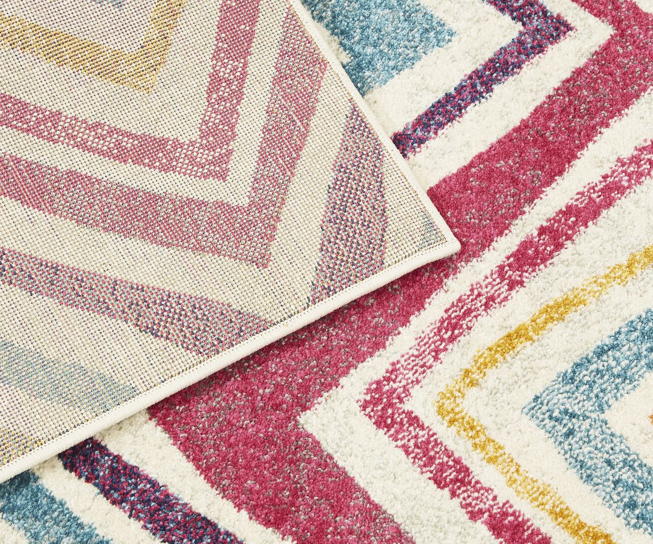 Nova Geometric Hardwearing Rug - Rhythm Multi NV21