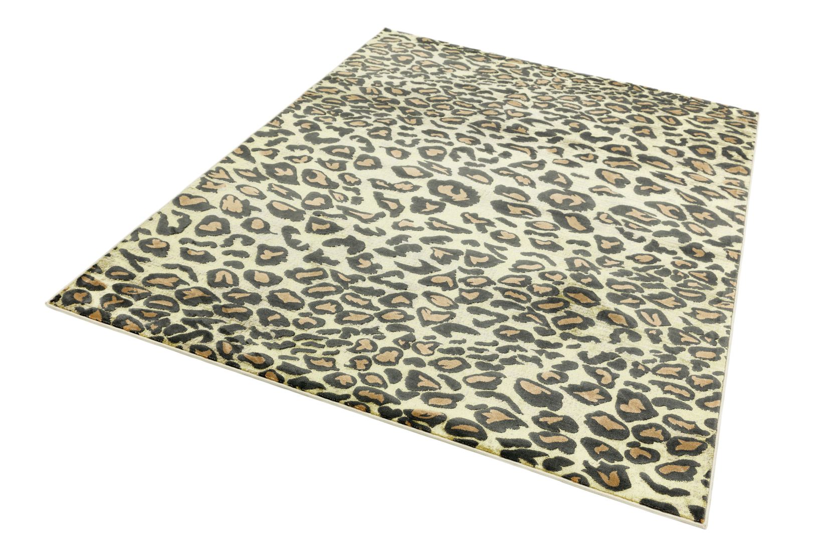 Quantum High Shine Animal Print Rug - Leopard
