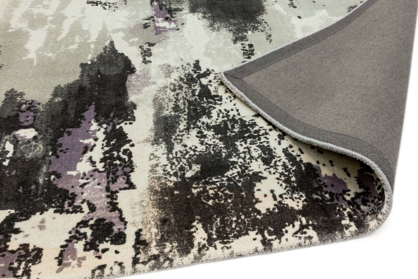 Saturn Abstract Wool Rug - Heather