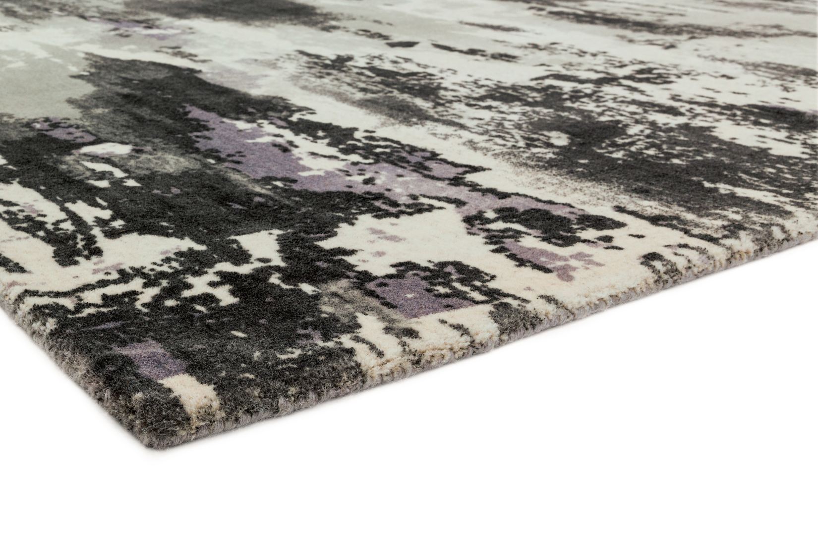 Saturn Abstract Wool Rug - Heather