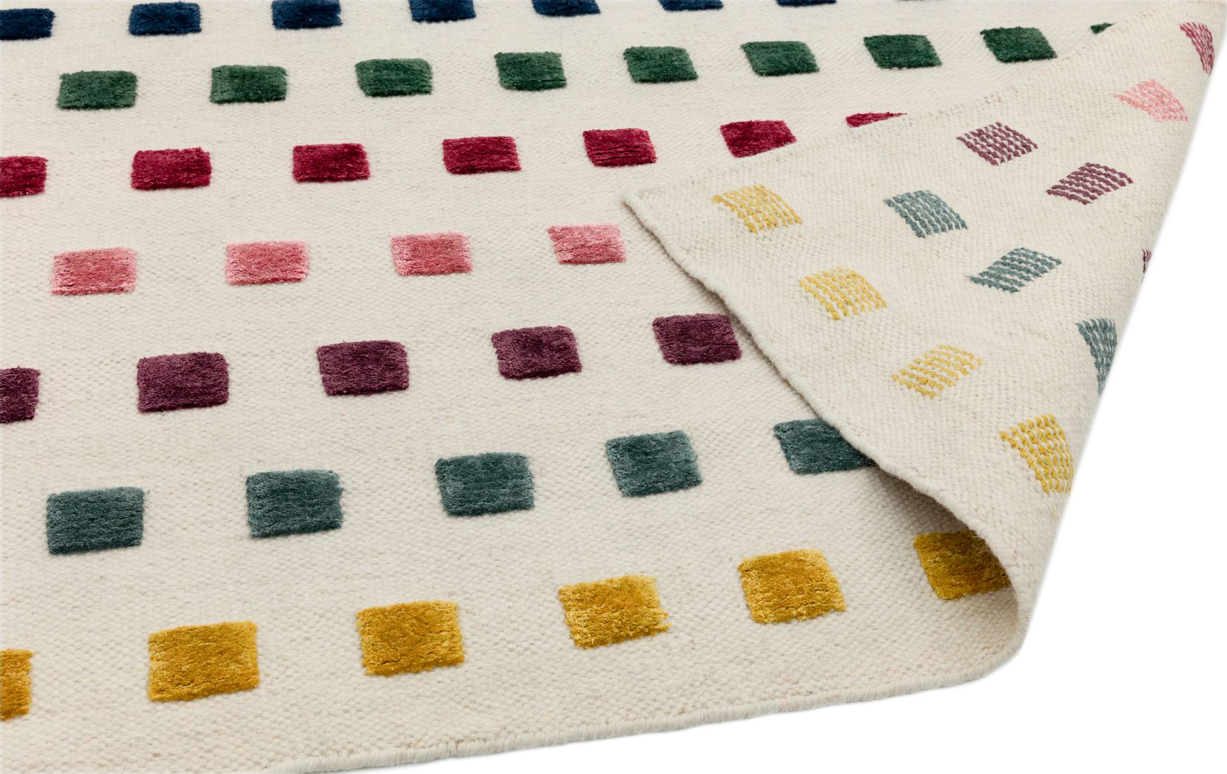 Theo Woven Kelim Rug - Jewel Squares