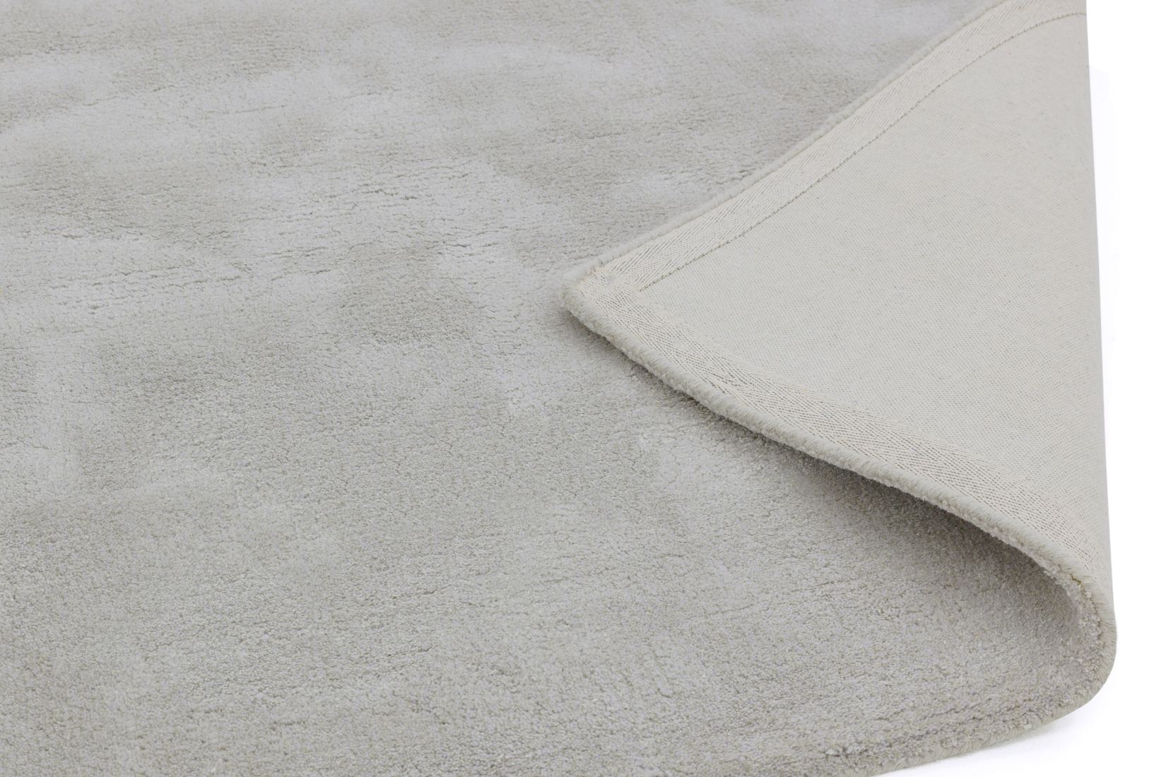 Aran Luxurious Wool & Viscose Rug - Feather Grey