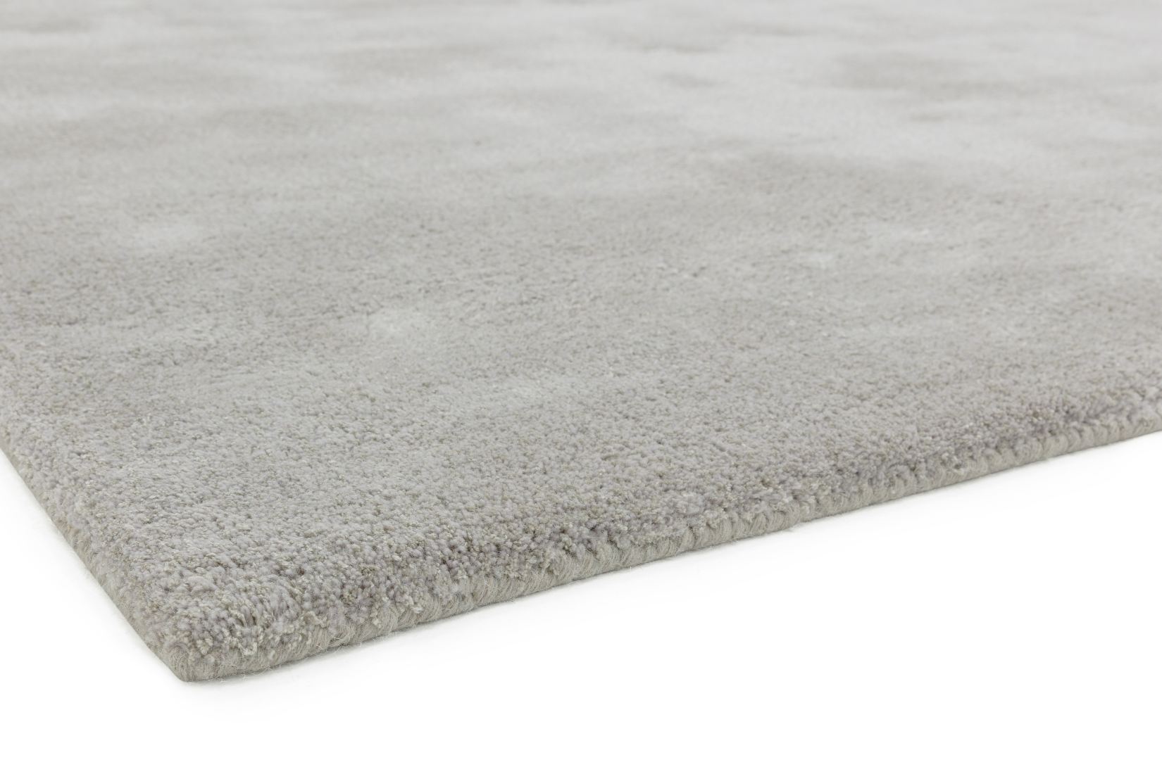 Aran Luxurious Wool & Viscose Rug - Feather Grey