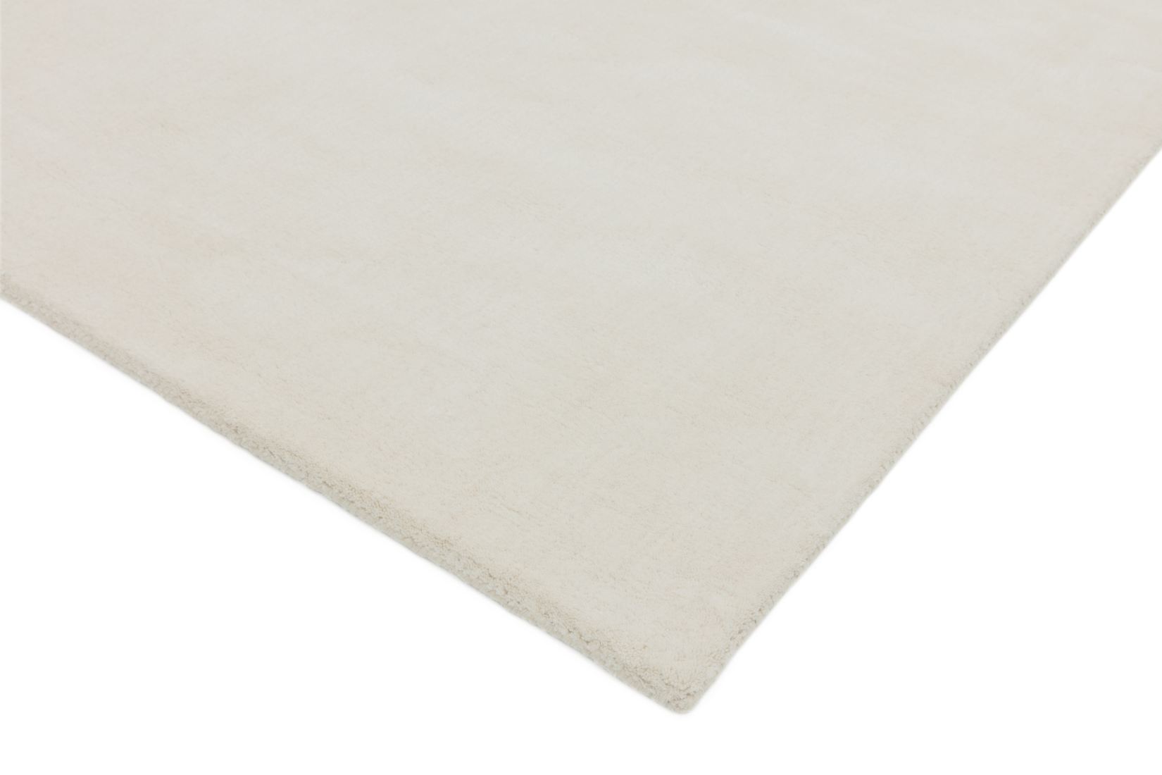 Aran Luxurious Wool & Viscose Rug - Ivory