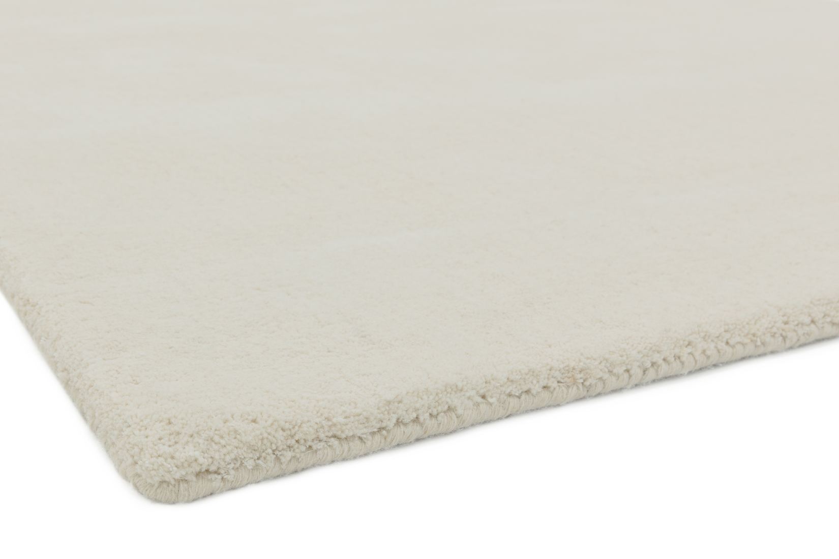 Aran Luxurious Wool & Viscose Rug - Ivory