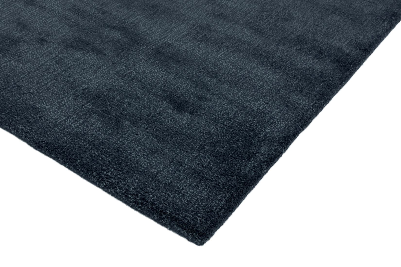 Aran Luxurious Wool & Viscose Rug - Midnight