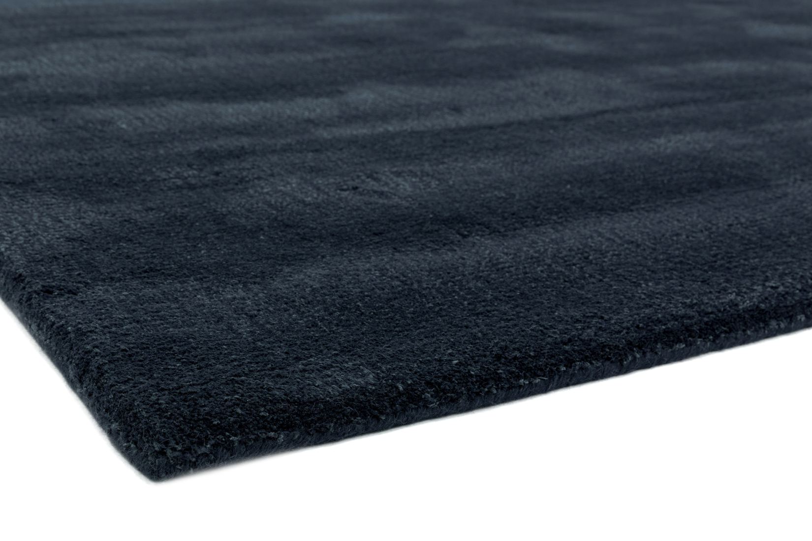 Aran Luxurious Wool & Viscose Rug - Midnight