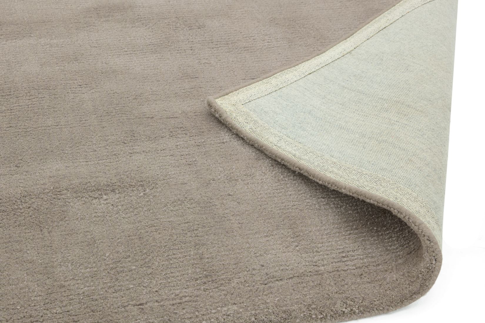 Aran Luxurious Wool & Viscose Rug - Mocha