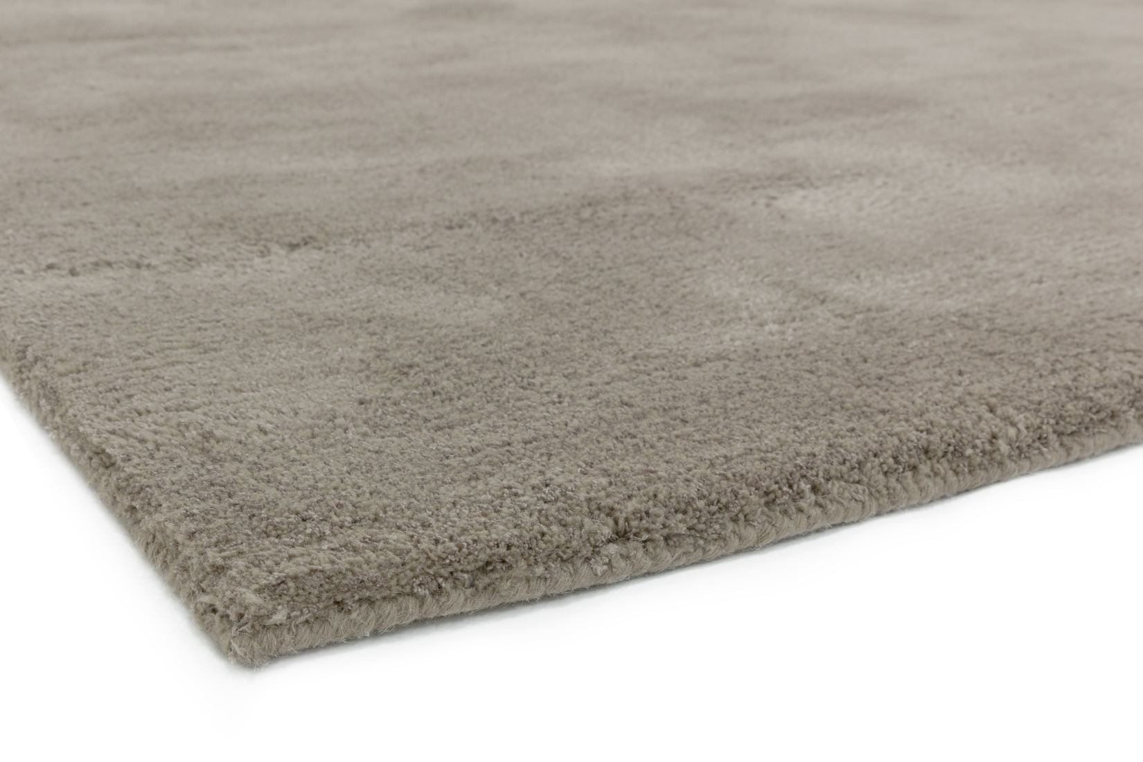 Aran Luxurious Wool & Viscose Rug - Mocha