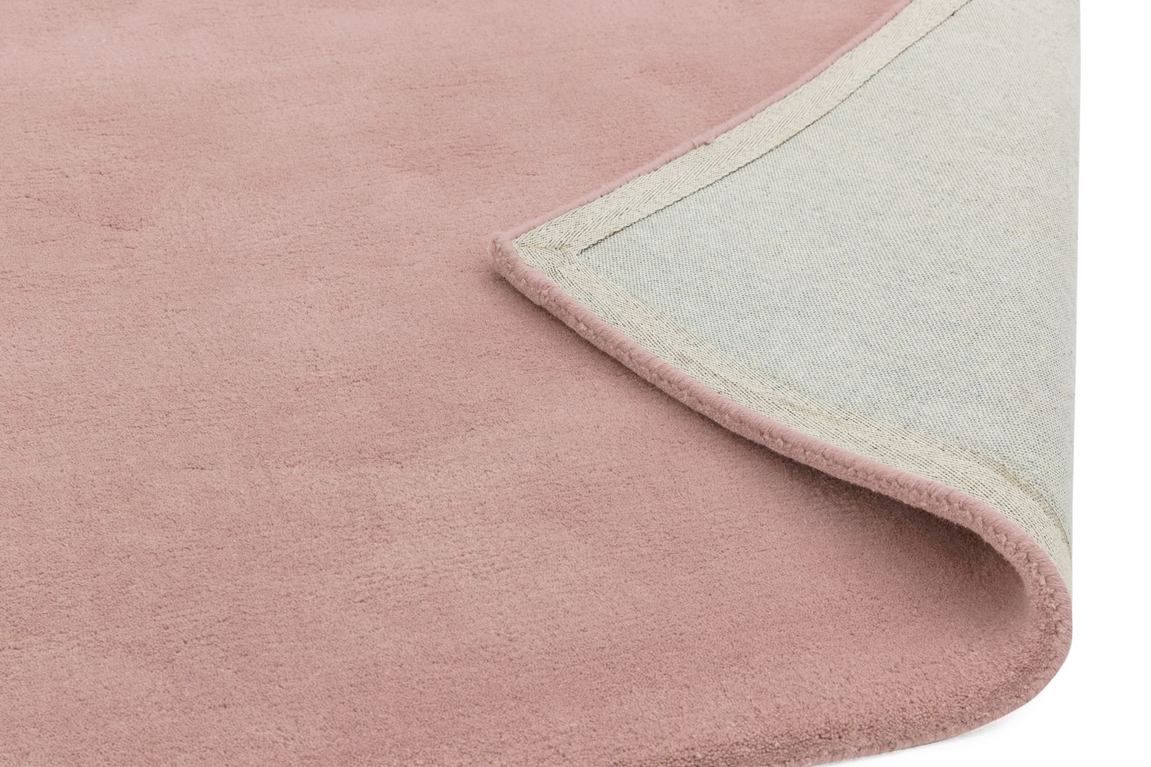 Aran Luxurious Wool & Viscose Rug - Rose Pink