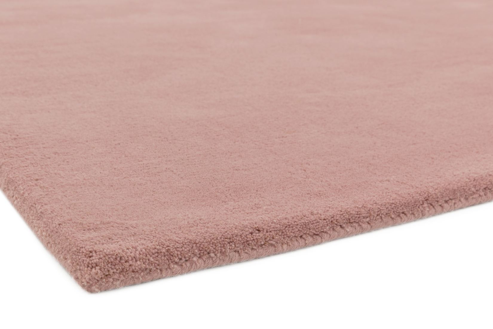 Aran Luxurious Wool & Viscose Rug - Rose Pink