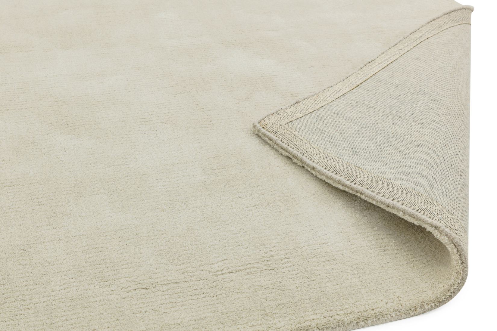 Aran Luxurious Wool & Viscose Rug - Sand