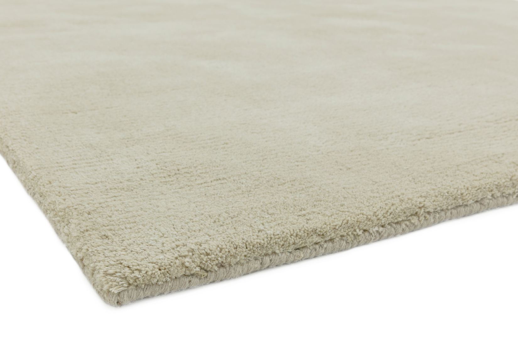 Aran Luxurious Wool & Viscose Rug - Sand