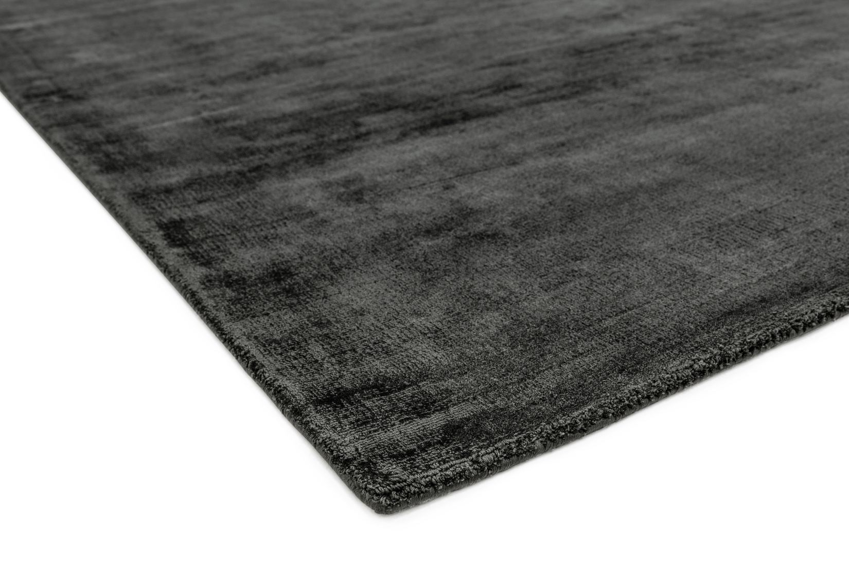 Blade Luxurious Dense Viscose Rug - Charcoal