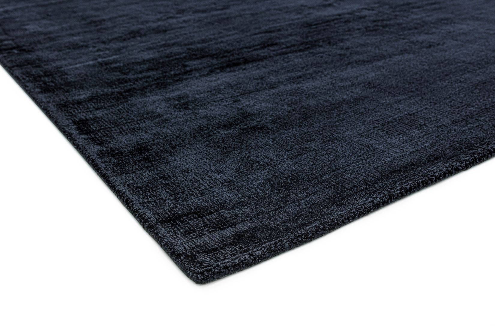 Blade Luxurious Dense Viscose Rug - Navy