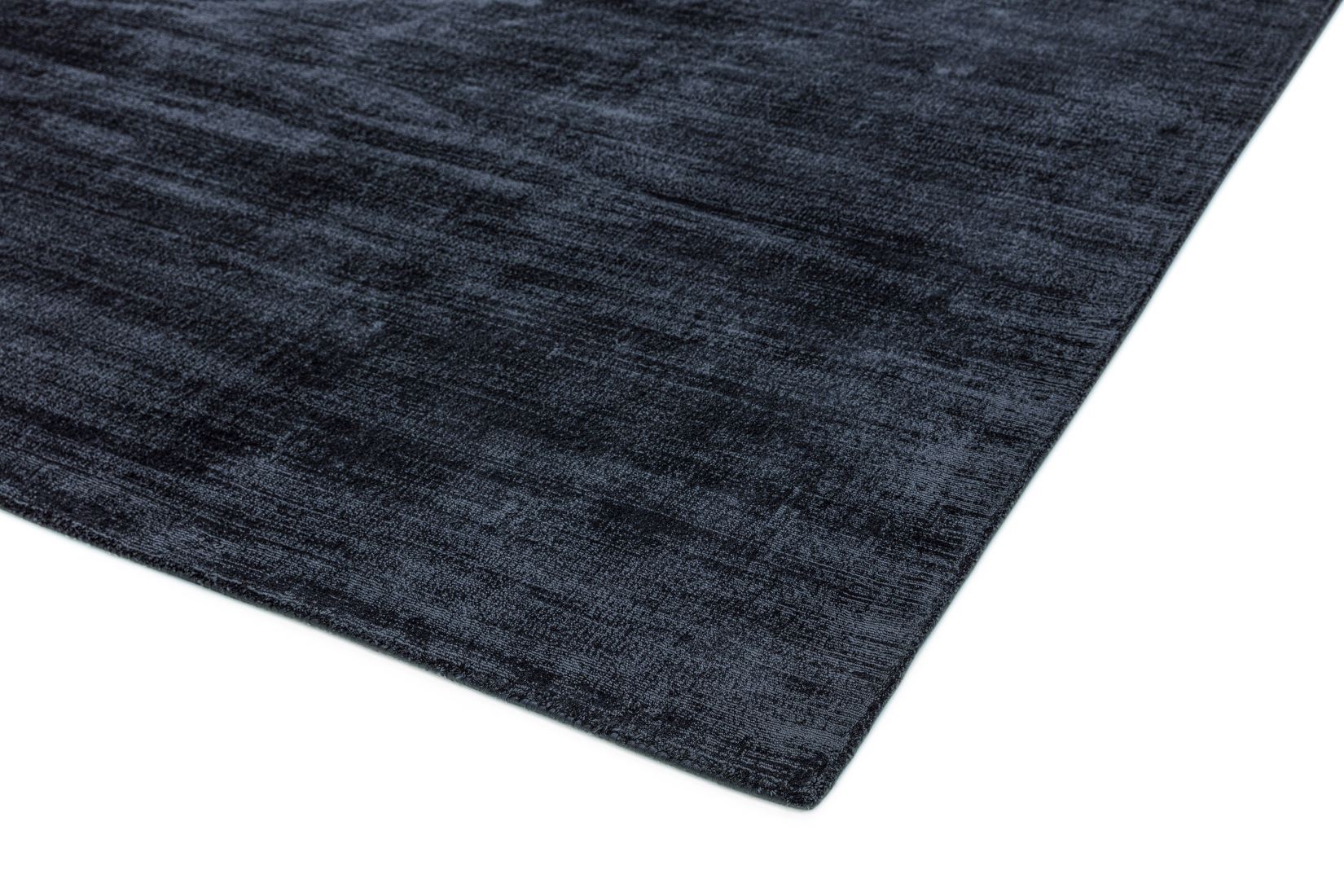 Blade Luxurious Dense Viscose Rug - Navy