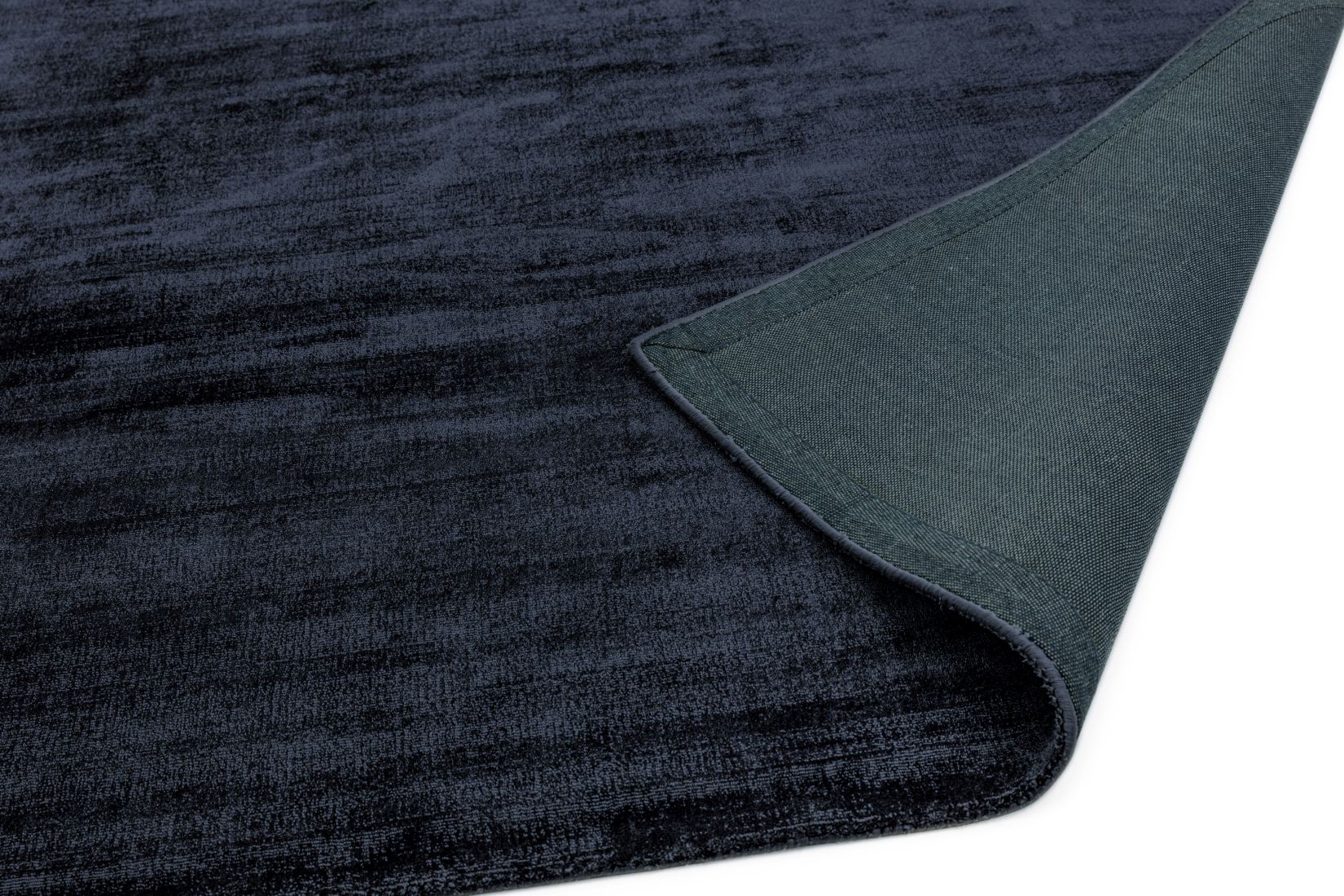 Blade Luxurious Dense Viscose Rug - Navy