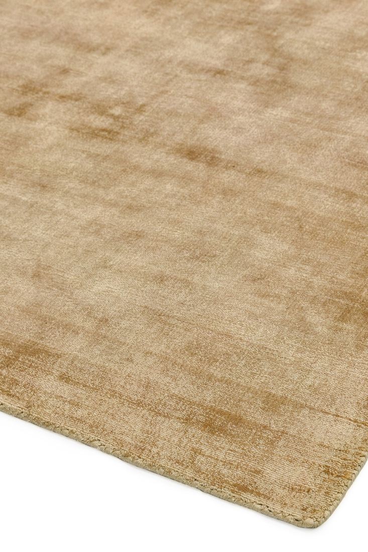 Blade Luxurious Dense Viscose Rug - Soft Gold