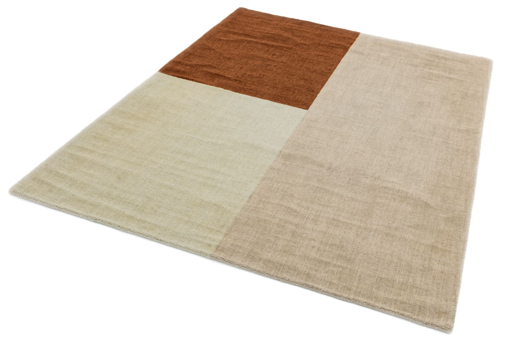 Blox Wool Geometric Rug - Copper