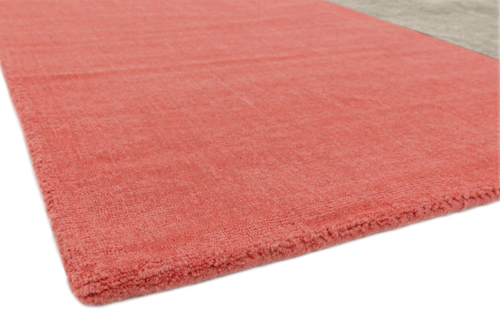 Blox Wool Geometric Rug - Coral