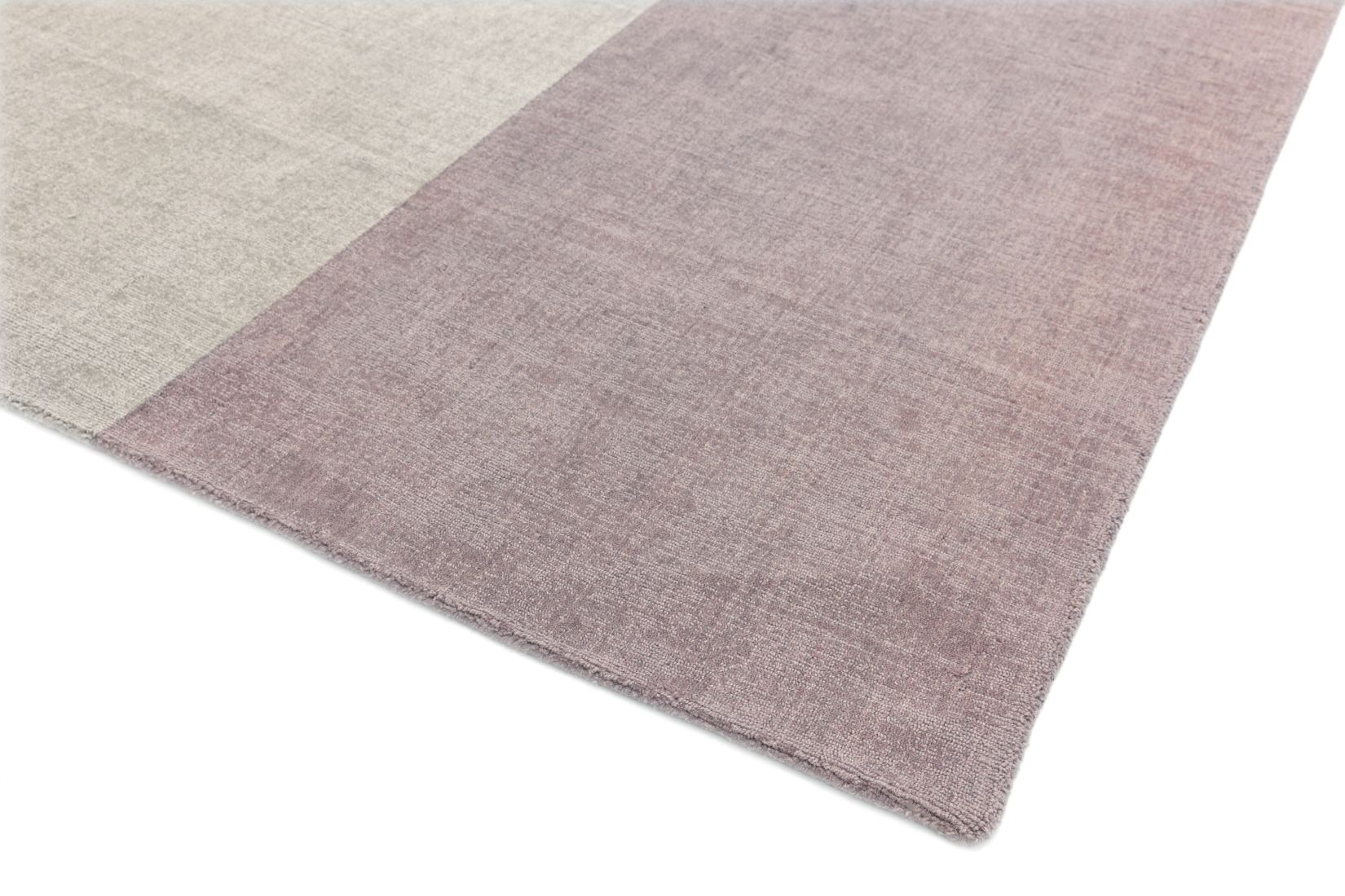 Blox Wool Geometric Rug - Heather