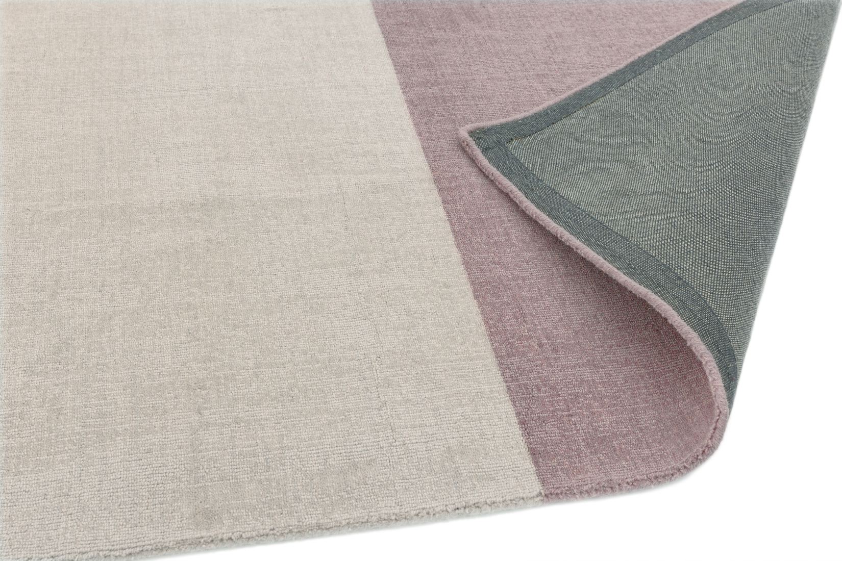 Blox Wool Geometric Rug - Heather