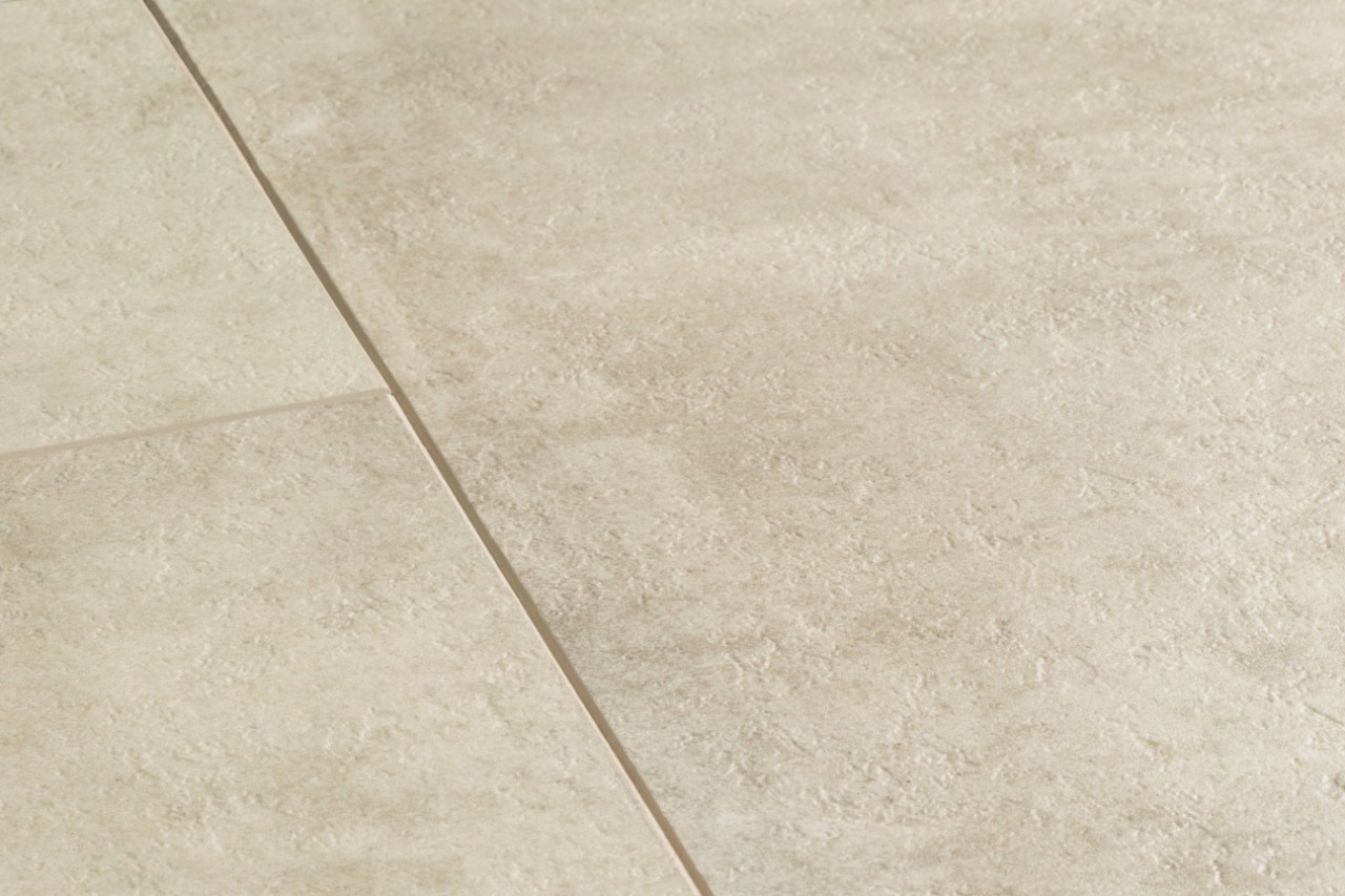 Ambient Click Tile LVT - Cream Travertin